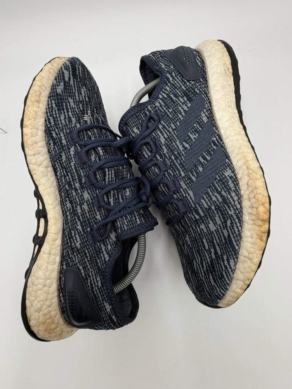 Adidas PureBoost Men’s Size 10.5 Running Shoes Sneakers Navy Blue / Grey BB6287